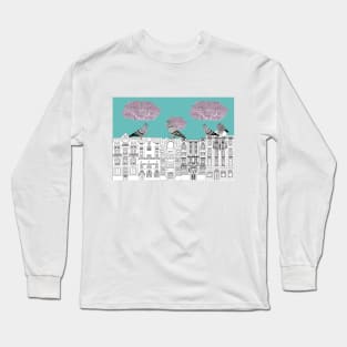 Pigeons on Vrsovice Long Sleeve T-Shirt